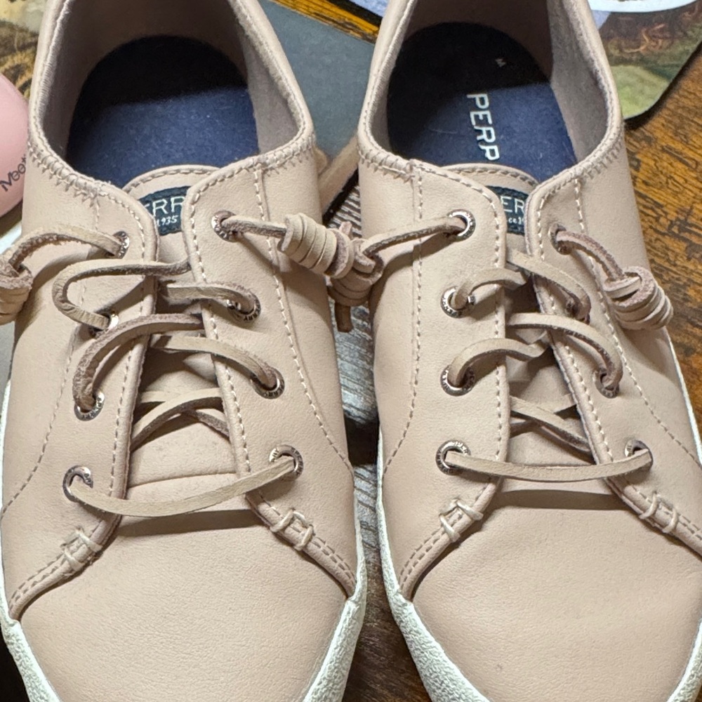 Sperry pink Lace-Up Sneakers